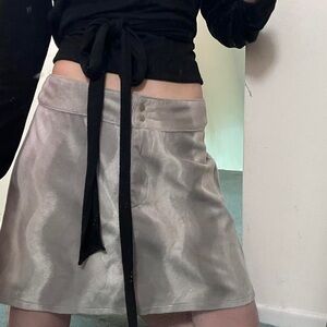 Vintage Free People Silver Skirt